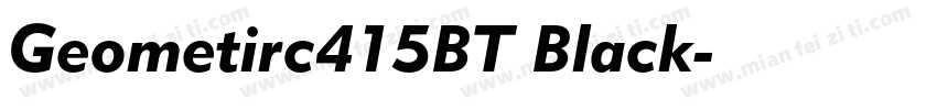 Geometirc415BT Black字体转换